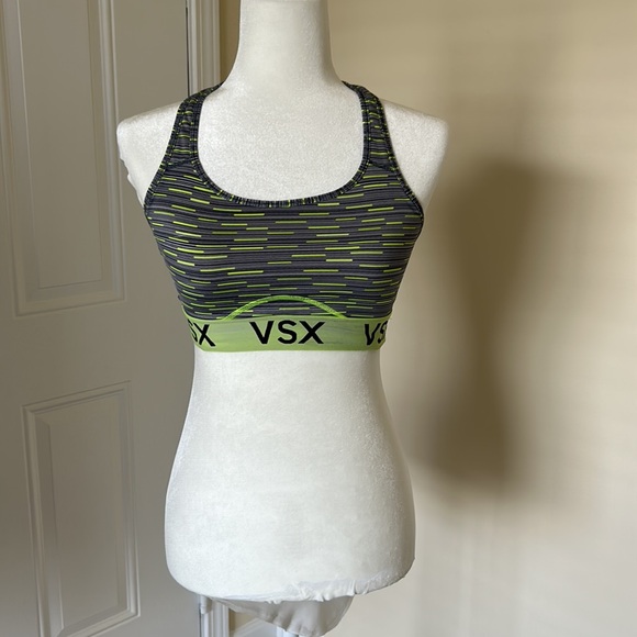 Bundle 2 Victorias Secret VS Sports Bras PINK Neon Green VSX Medium M - Picture 3 of 5